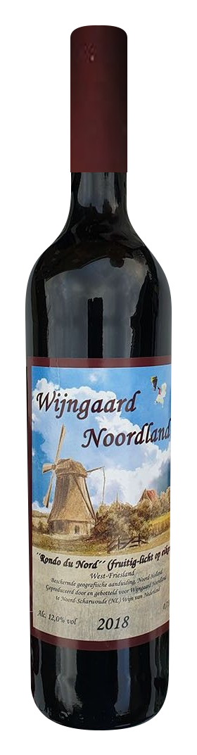Fles Rondo du Nord fruitig van Wijngaard Noordland