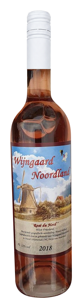 Fles Rosé du Nord van Wijngaard Noordland